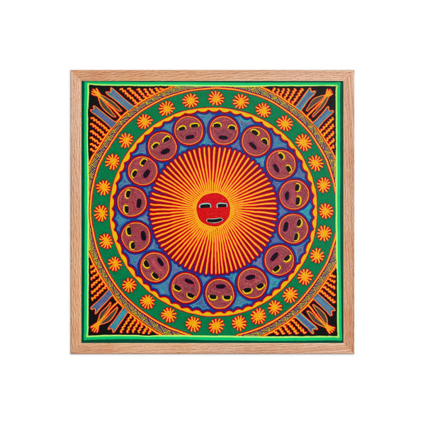 Huichol Yarn Painting Print • L - 194 - Huichol Arts