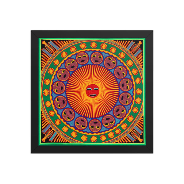 Huichol Yarn Painting Print • L - 194 - Huichol Arts