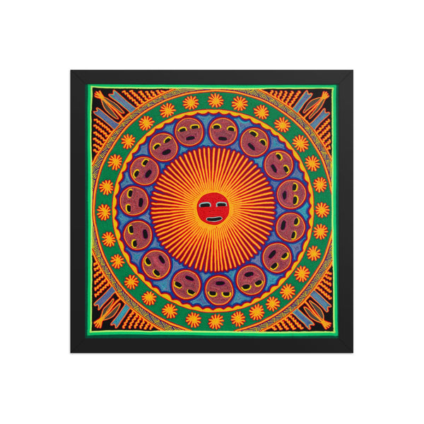 Huichol Yarn Painting Print • L - 194 - Huichol Arts