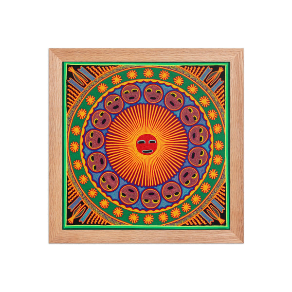 Huichol Yarn Painting Print • L - 194 - Huichol Arts