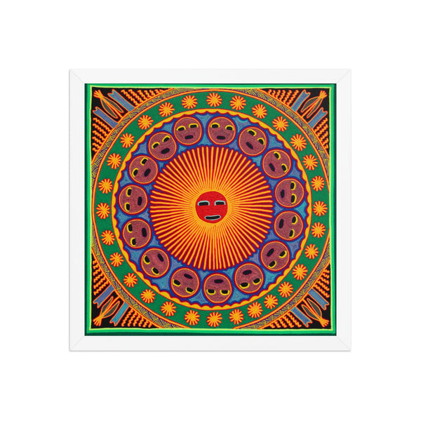 Huichol Yarn Painting Print • L - 194 - Huichol Arts