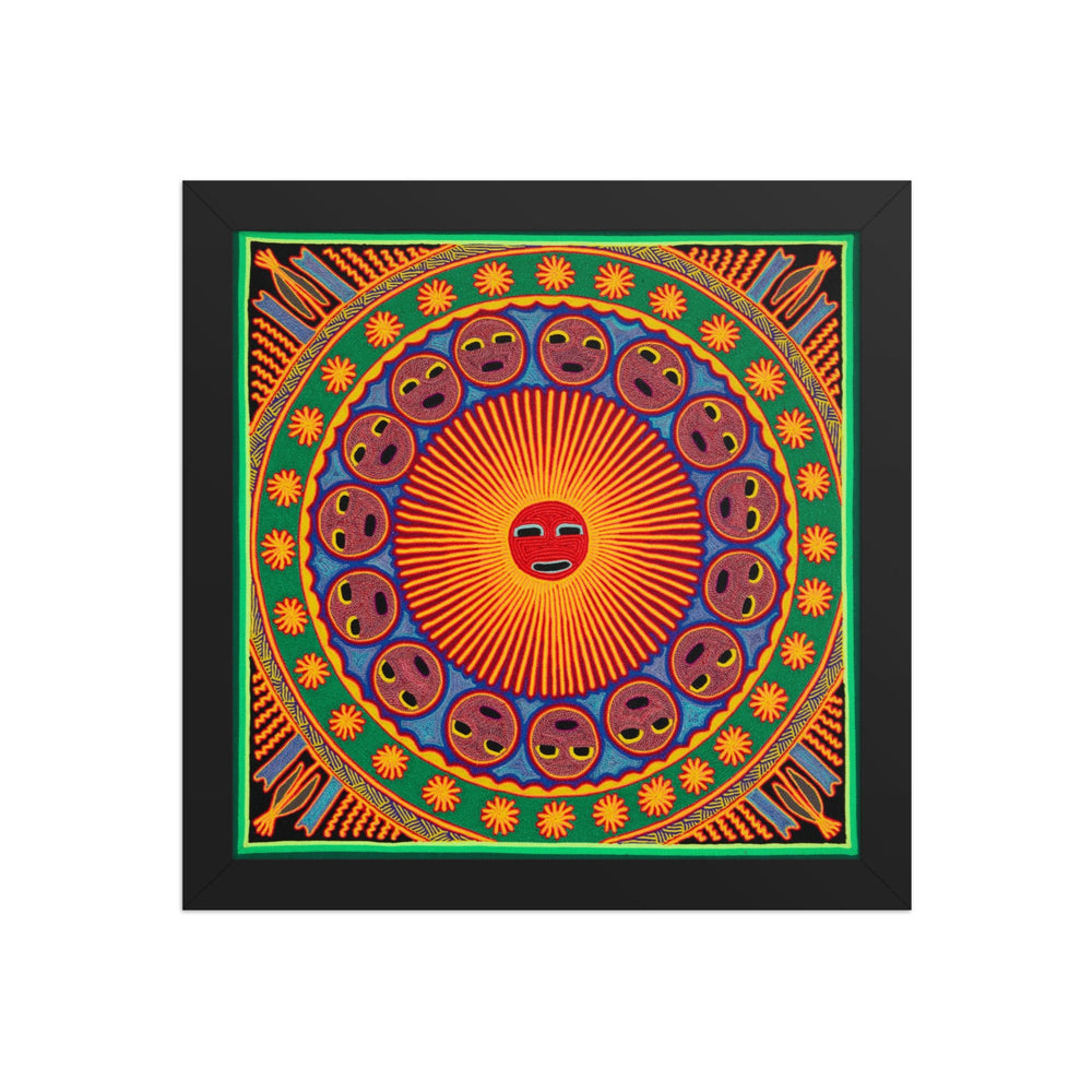Huichol Yarn Painting Print • L - 194 - Huichol Arts
