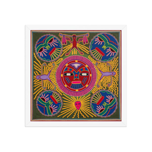 Huichol Yarn Painting Print • L - 196 - Huichol Arts