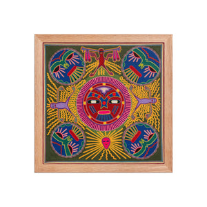 Huichol Yarn Painting Print • L - 196 - Huichol Arts