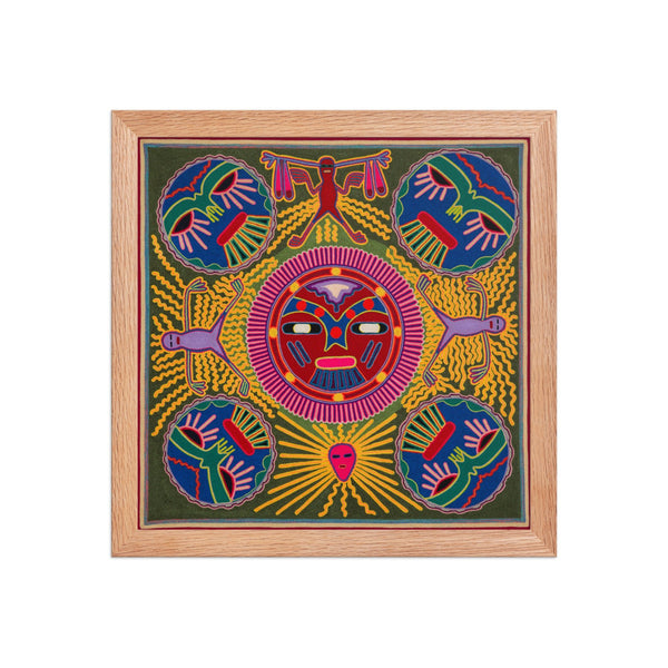 Huichol Yarn Painting Print • L - 196 - Huichol Arts