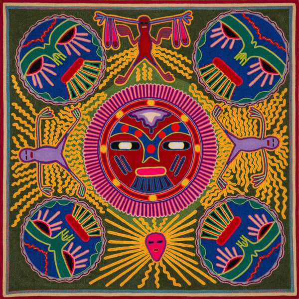 Huichol Yarn Painting Print • L - 196 - Huichol Arts