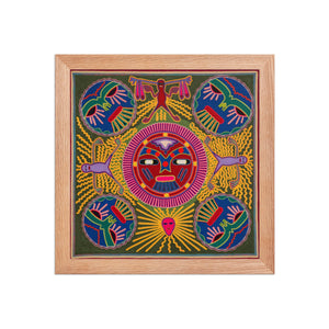 Huichol Yarn Painting Print • L - 196 - Huichol Arts