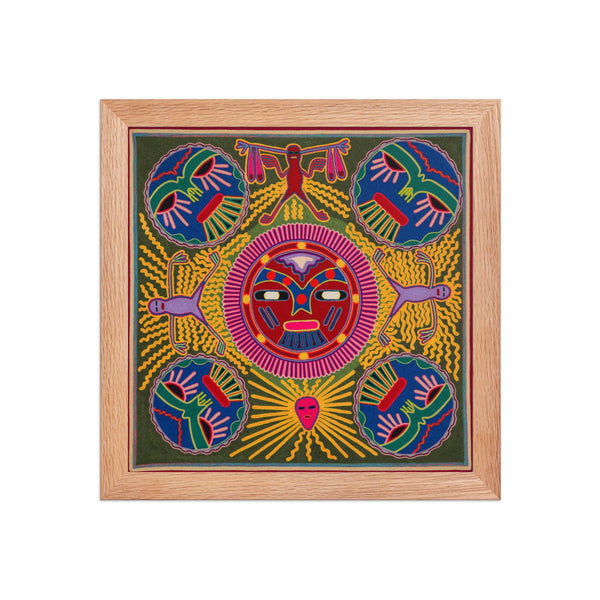 Huichol Yarn Painting Print • L - 196 - Huichol Arts
