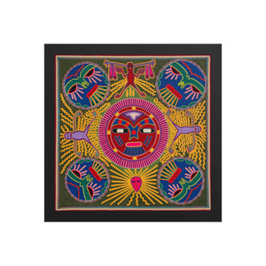 Huichol Yarn Painting Print • L - 196 - Huichol Arts