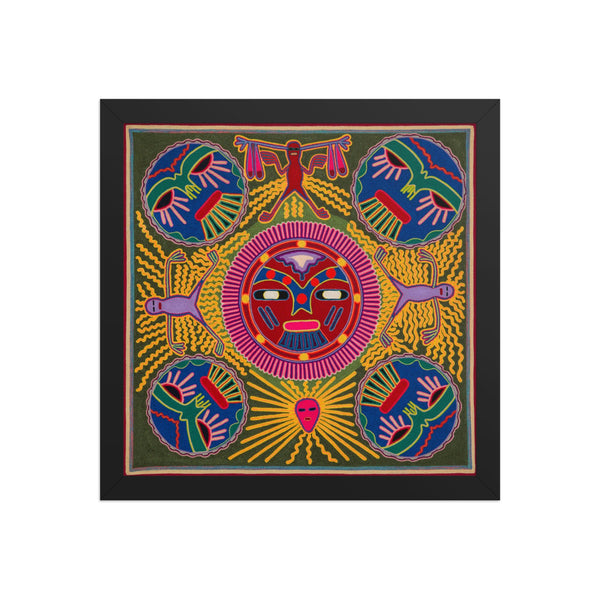 Huichol Yarn Painting Print • L - 196 - Huichol Arts