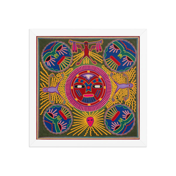 Huichol Yarn Painting Print • L - 196 - Huichol Arts