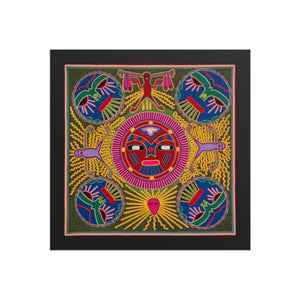 Huichol Yarn Painting Print • L - 196 - Huichol Arts