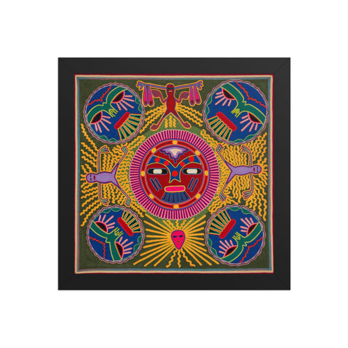 Huichol Yarn Painting Print • L - 196 - Huichol Arts