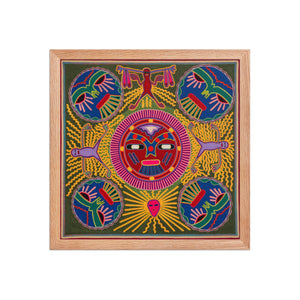 Huichol Yarn Painting Print • L - 196 - Huichol Arts