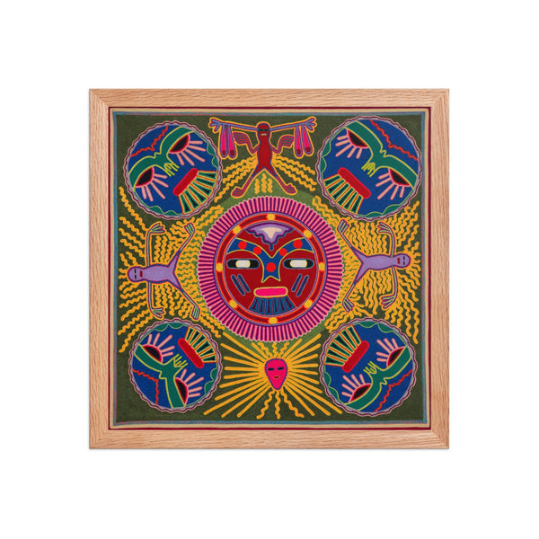 Huichol Yarn Painting Print • L - 196 - Huichol Arts