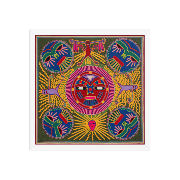 Huichol Yarn Painting Print • L - 196 - Huichol Arts
