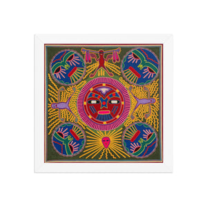 Huichol Yarn Painting Print • L - 196 - Huichol Arts