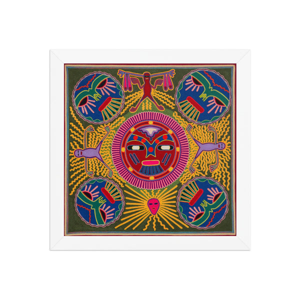 Huichol Yarn Painting Print • L - 196 - Huichol Arts