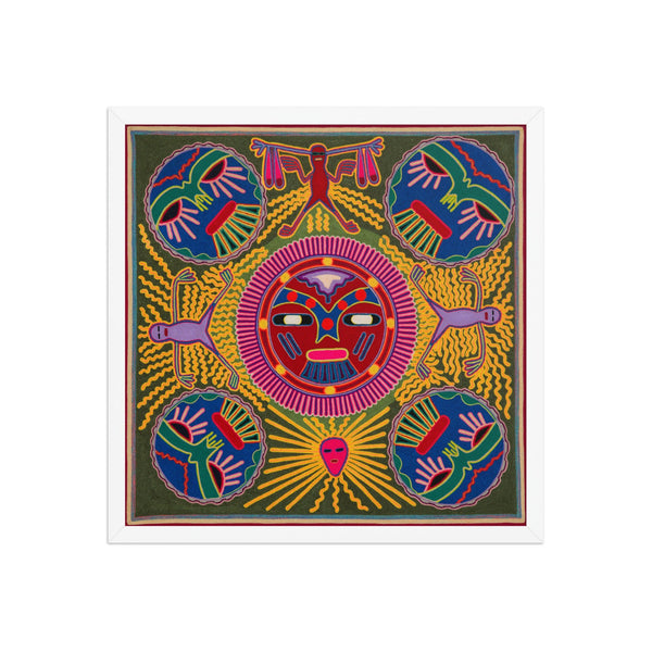 Huichol Yarn Painting Print • L - 196 - Huichol Arts