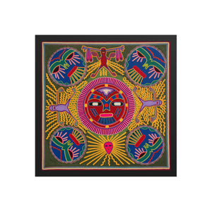 Huichol Yarn Painting Print • L - 196 - Huichol Arts