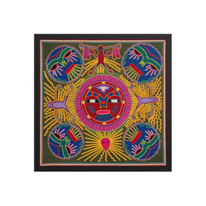 Huichol Yarn Painting Print • L - 196 - Huichol Arts