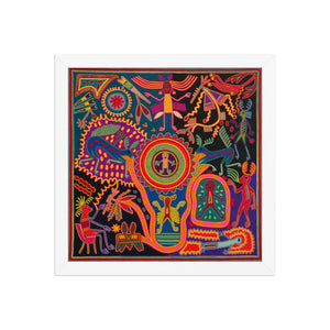 Huichol Yarn Painting Print • L - 197 - Huichol Arts