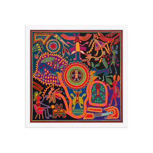 Huichol Yarn Painting Print • L - 197 - Huichol Arts