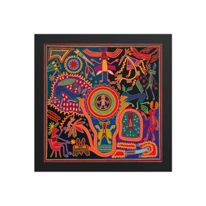 Huichol Yarn Painting Print • L - 197 - Huichol Arts