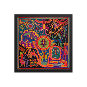 Huichol Yarn Painting Print • L - 197 - Huichol Arts
