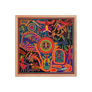 Huichol Yarn Painting Print • L - 197 - Huichol Arts
