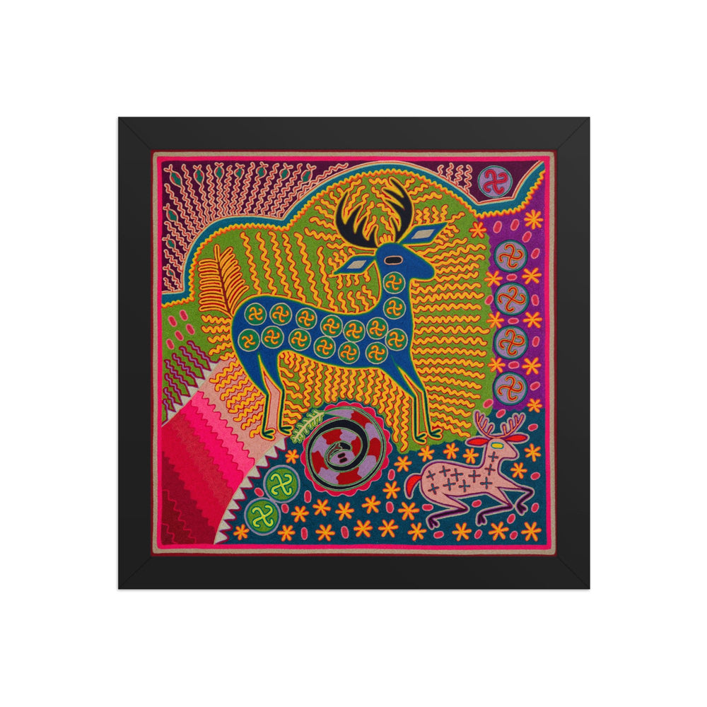 Huichol Yarn Painting Print • L - 198 - Huichol Arts