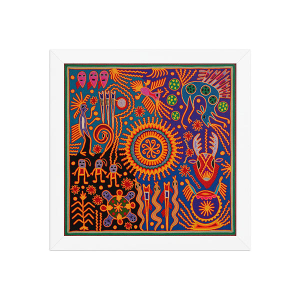 Huichol Yarn Painting Print • L - 199 - Huichol Arts