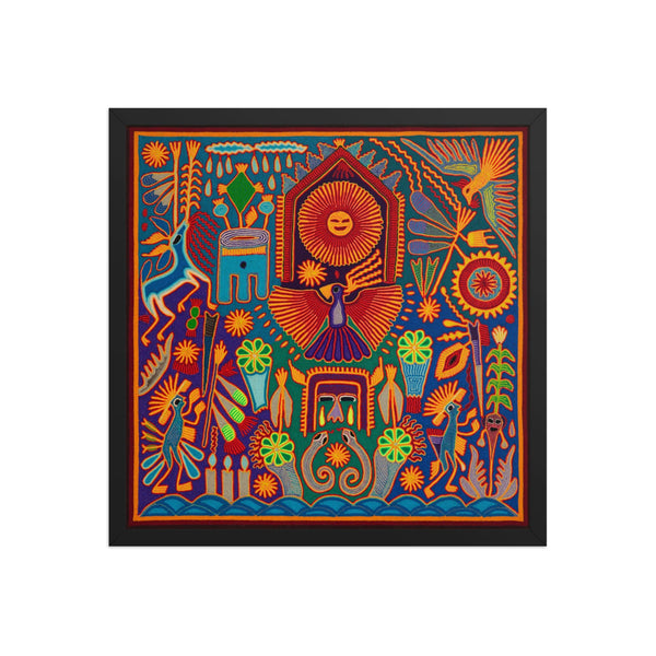 Huichol Yarn Painting Print • L - 200 - Huichol Arts
