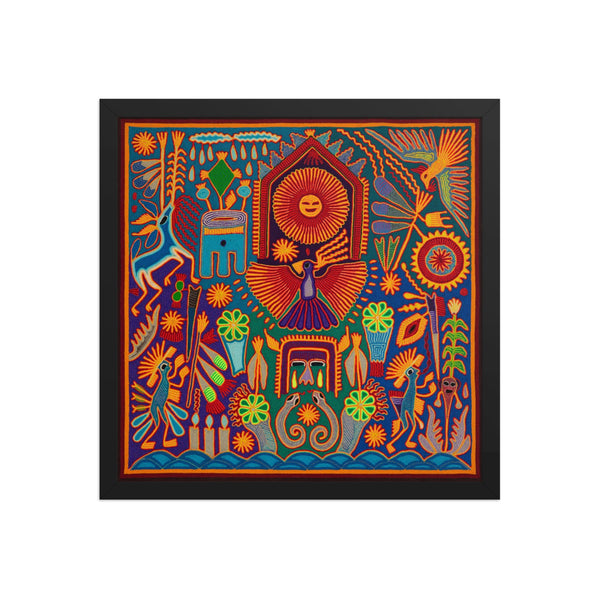 Huichol Yarn Painting Print • L - 200 - Huichol Arts