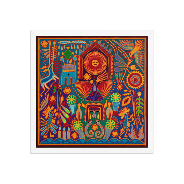 Huichol Yarn Painting Print • L - 200 - Huichol Arts