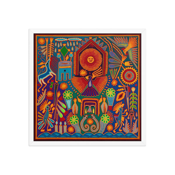 Huichol Yarn Painting Print • L - 200 - Huichol Arts