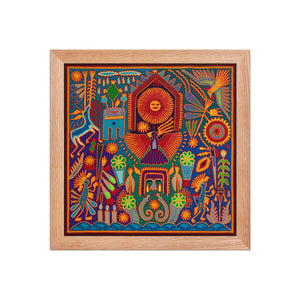 Huichol Yarn Painting Print • L - 200 - Huichol Arts