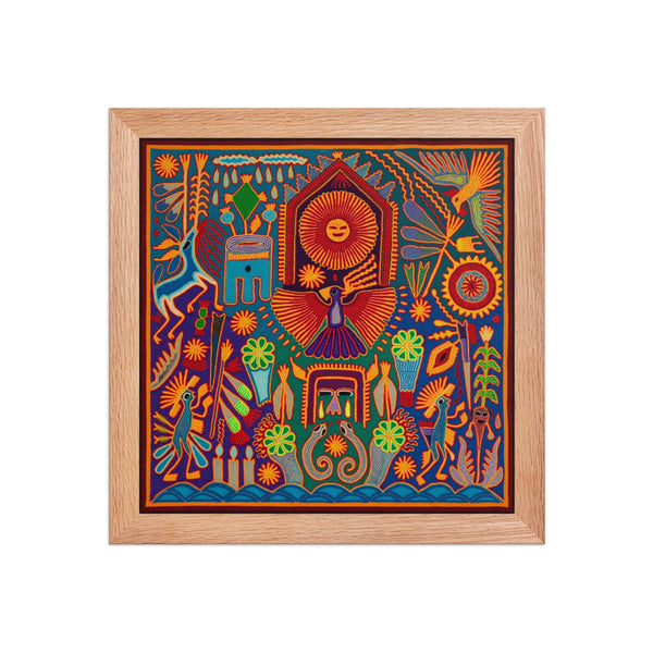 Huichol Yarn Painting Print • L - 200 - Huichol Arts