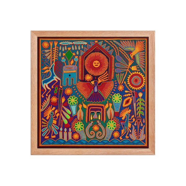 Huichol Yarn Painting Print • L - 200 - Huichol Arts
