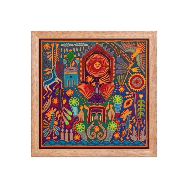 Huichol Yarn Painting Print • L - 200 - Huichol Arts