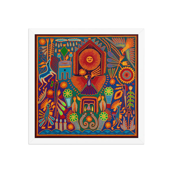 Huichol Yarn Painting Print • L - 200 - Huichol Arts