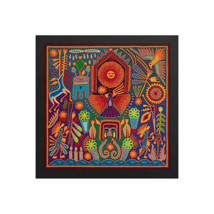 Huichol Yarn Painting Print • L - 200 - Huichol Arts