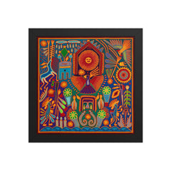 Huichol Yarn Painting Print • L - 200 - Huichol Arts