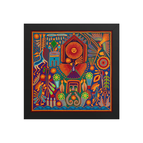 Huichol Yarn Painting Print • L - 200 - Huichol Arts