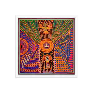 Huichol Yarn Painting Print • L - 201 - Huichol Arts