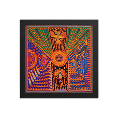 Huichol Yarn Painting Print • L - 201 - Huichol Arts