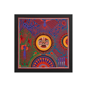 Huichol Yarn Painting Print • L - 202 - Huichol Arts