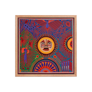 Huichol Yarn Painting Print • L - 202 - Huichol Arts
