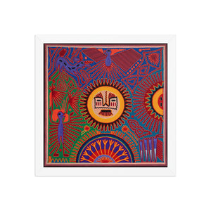 Huichol Yarn Painting Print • L - 202 - Huichol Arts