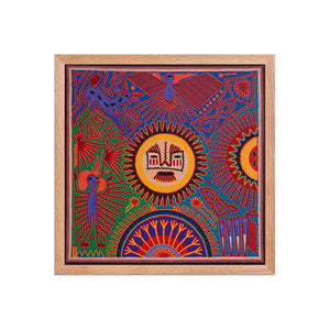 Huichol Yarn Painting Print • L - 202 - Huichol Arts